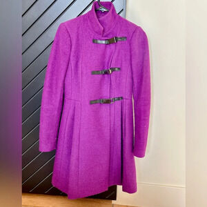 Tracy Reese coat in size 2. Beautiful rich purple color and unique buttons.